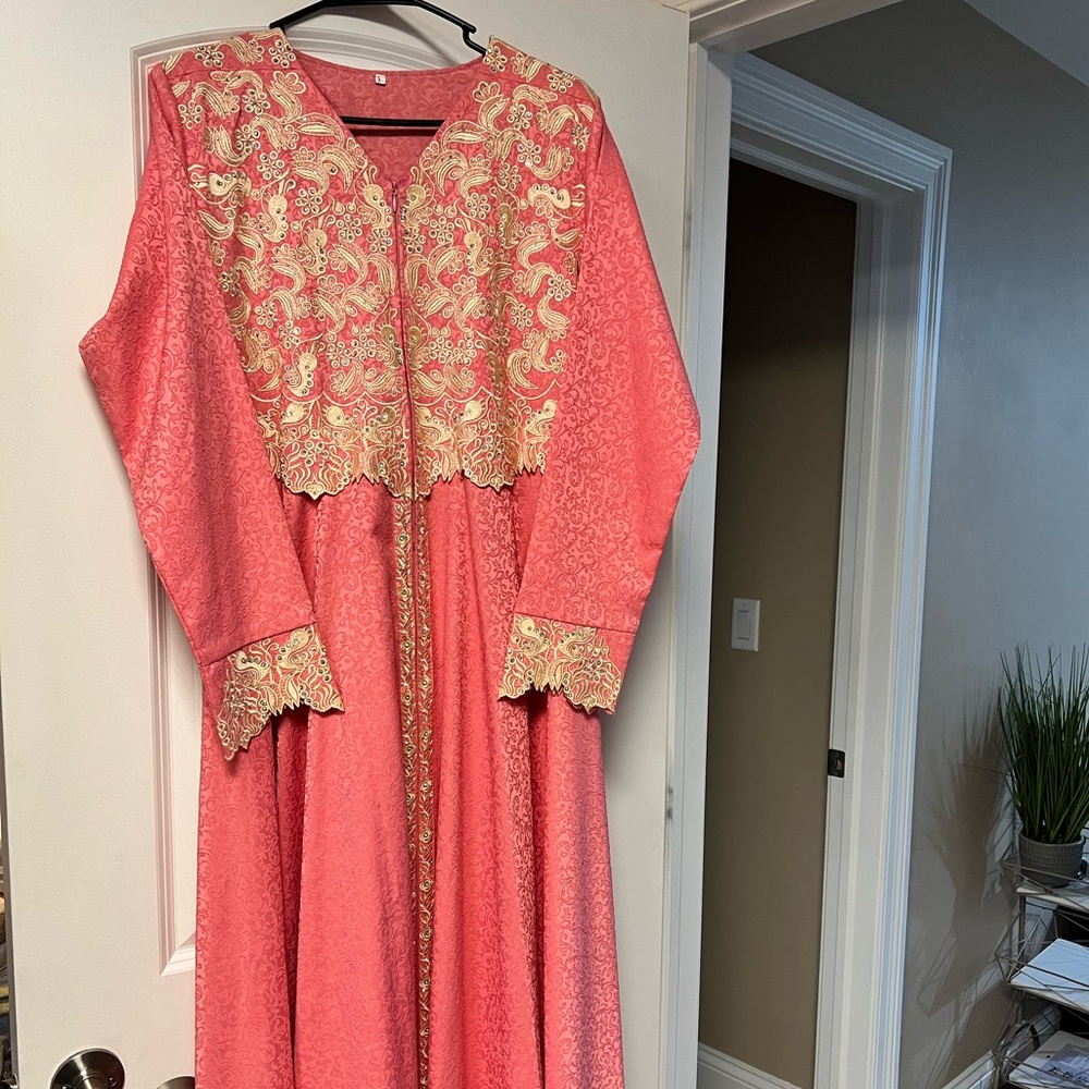 Arab Thobe pink gold BRAND NEW